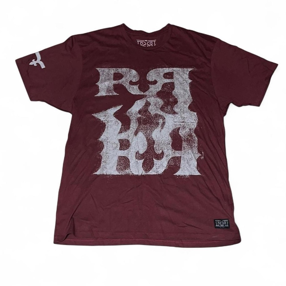 Burgundy R&R Rock Revival Crewneck Graphic T-Shirt